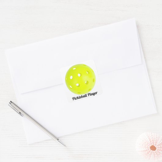Pickleball Player Sticker Envelope Label (Envelop)