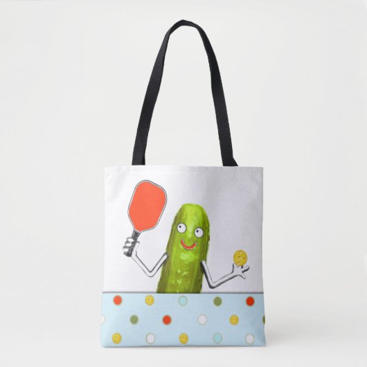 Pickleball Player Tote Bag (Voorkant)