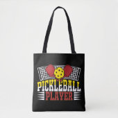 Pickleball Player Tote Bag (Voorkant)