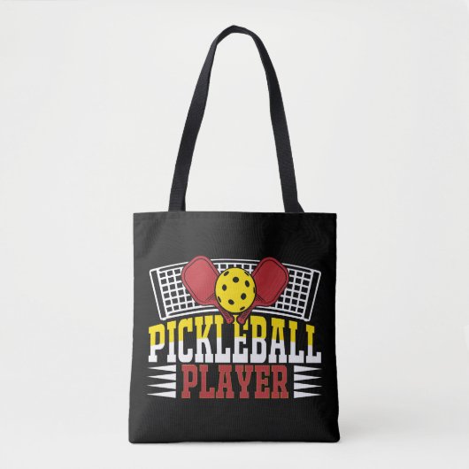 Pickleball Player Tote Bag (Voorkant)