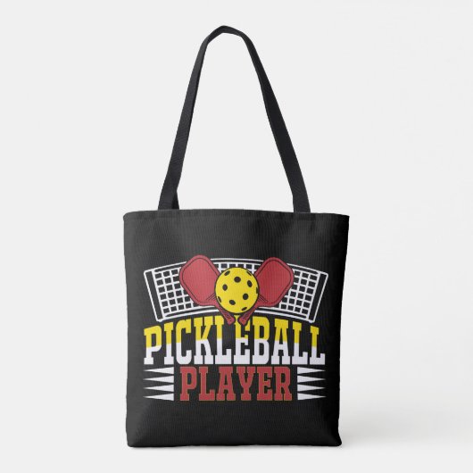 Pickleball Player Tote Bag (Achterkant)