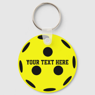 Pickleball Player Yellow Ball Sleutelhanger