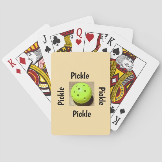 Pickleball pokerkaarten (Achterkant)