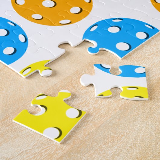 Pickleball Polkadots Legpuzzel (Zijkant)