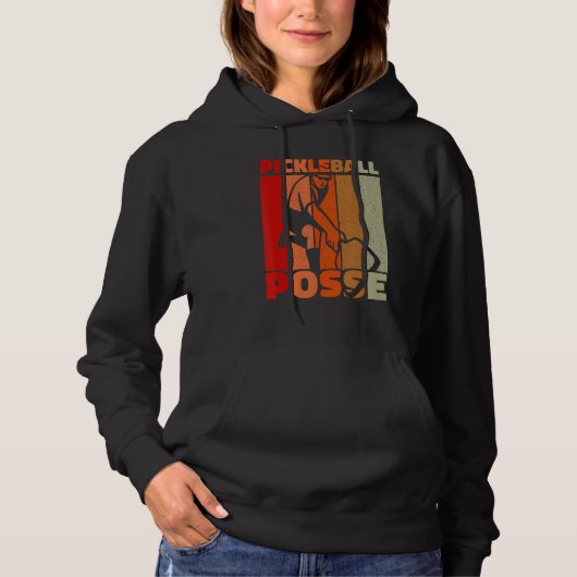 Pickleball Posse Funny Pickleball Quote for Pickle Hoodie (Voorkant)