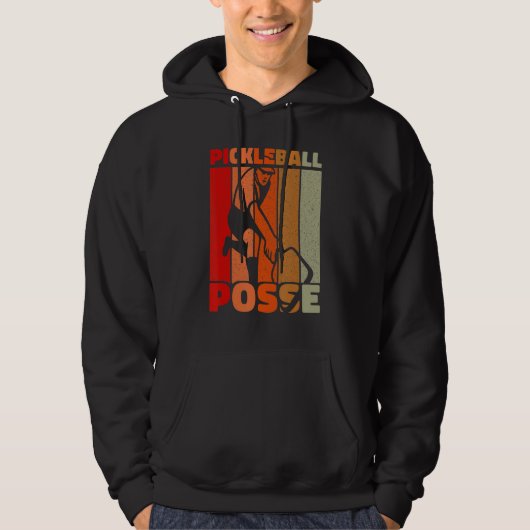 Pickleball Posse Funny Pickleball Quote for Pickle Hoodie (Voorkant)