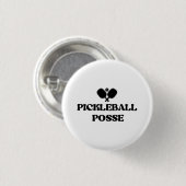 Pickleball Posse Grappige Pickleball Ronde Button 3,2 Cm (Voorkant /achterkant)