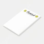 Pickleball Post-it® notes blok met logo (Schuin)