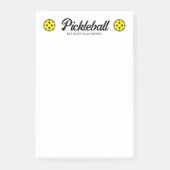 Pickleball Post-it® notes blok met logo (Voorkant)