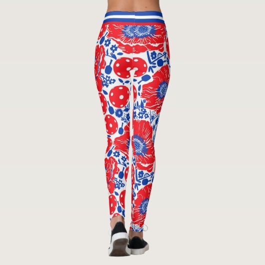 Pickleball Power Leggings, Pickleball Leggings (Achterkant)