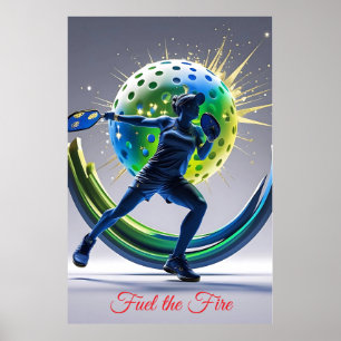 Pickleball Power Smash - Energie in beweging Poster