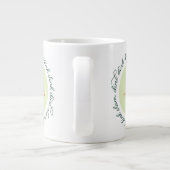 Pickleball Prettige feestdagen Aangepast jaar Wrea Grote Koffiekop (Achterkant)