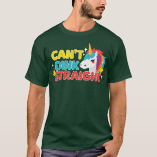 Pickleball Pride Maand Kan Niet Recht Dinken T-shirt