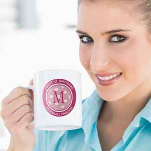 Pickleball Princess Custom Quote Name Initiaal Roz Koffiemok