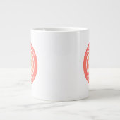 Pickleball Princess Funny Quote Naam Initiaal Peac Grote Koffiekop (Voorkant)