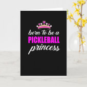 Pickleball princess, gift voor pickleball-liefhebb kaart (Gele Bloem)
