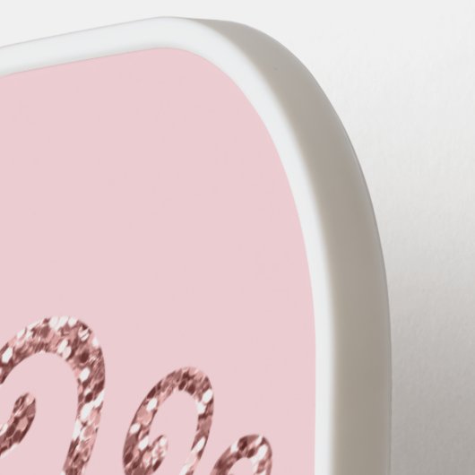 Pickleball Princess Monogrammed Pink Paddle (Links Detail)