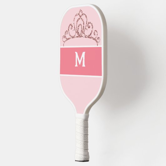 Pickleball Princess Monogrammed Pink Paddle (Links)