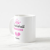 Pickleball Princess Pink gepersonaliseerd Koffiemok (Voorkant links)