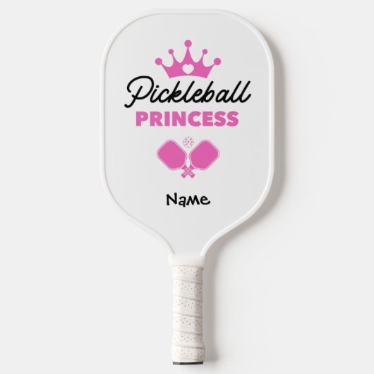 Pickleball Princess Pink gepersonaliseerd Paddle (Voorkant)