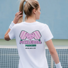 Pickleball Princess serveert looks en lobben Tri-Blend Shirt