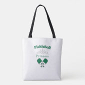 Pickleball Princess Tote Bag (Achterkant)
