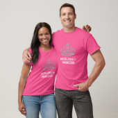 Pickleball Prinses Meisje Roze en Wit Paddle T-shirt (Unisex)