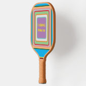 PICKLEBALL PRINSES-Vierkantjes met meerdere kleure Paddle (Links)