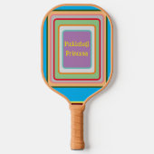 PICKLEBALL PRINSES-Vierkantjes met meerdere kleure Pickleball Paddle (Voorkant)