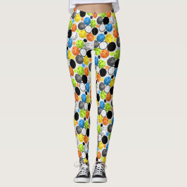 Pickleball Print, multi-kleurenweergave Leggings