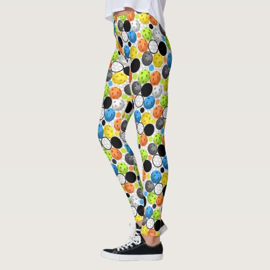 Pickleball Print, multi-kleurenweergave Leggings (Links)