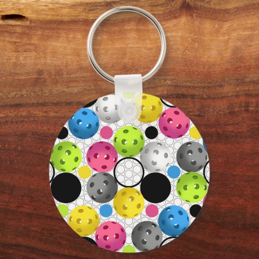 Pickleball Print Sleutelhanger (Voorkant)