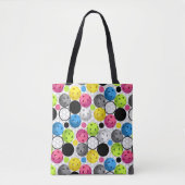 Pickleball Print Tote Bag (Voorkant)