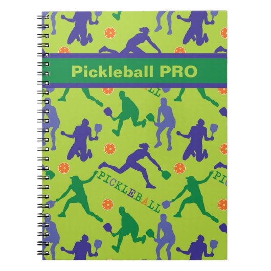 💚 🎾 Pickleball PRO - aangepaste tekst Notitieboek (Voorkant)