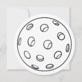 Pickleball & Prosecco Bruids Douche Uitnodiging (Achterkant)