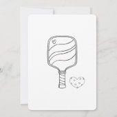 Pickleball & Prosecco Modern Vrijgezellenfeest Kaart (Achterkant)
