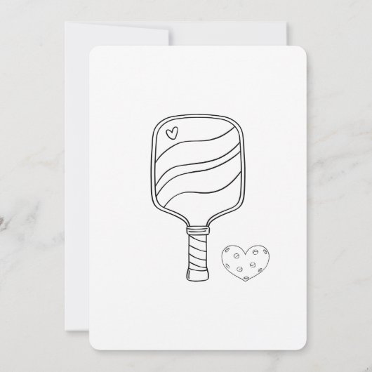 Pickleball & Prosecco Modern Vrijgezellenfeest Kaart (Achterkant)