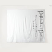 Pickleball & Prosecco Vrijgezellenfeest Achtergron Wandkleed (Voorkant (horizontaal))