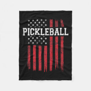 Pickleball Proud Amerikaanse vlag Amerikaanse Patr Fleece Deken
