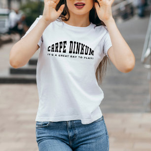 Pickleball Pun Carpe Dinkum Grappige Moderne Eenvo T-shirt