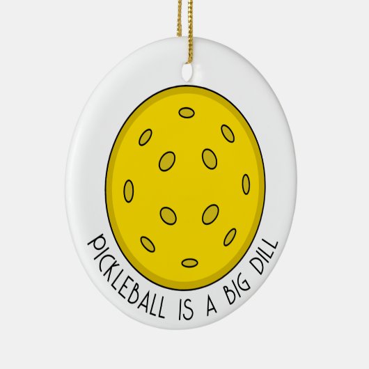 Pickleball Pun Kerstmis Keramisch Ornament (Rechts)