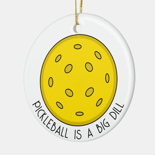 Pickleball Pun Kerstmis Keramisch Ornament (Links)