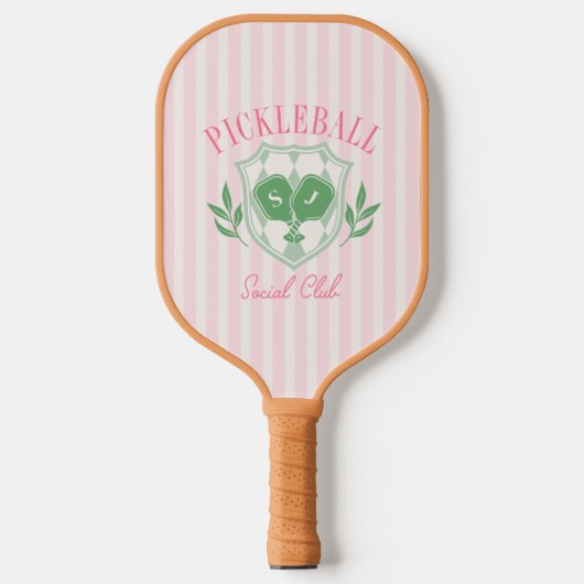 Pickleball Queen Aangepaste naam Monogram Paddle (Voorkant)