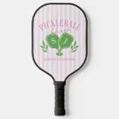 Pickleball Queen Aangepaste naam Monogram Pickleball Paddle (Voorkant)