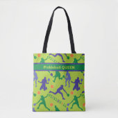 💚🎾 Pickleball Queen - aangepaste tekst Tote Bag (Voorkant)