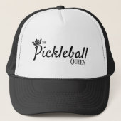 Pickleball Queen Animal Print Trucker Hat, Trucker Pet (Voorkant)