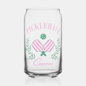 Pickleball Queen Blikvorm Glas (Voorkant)