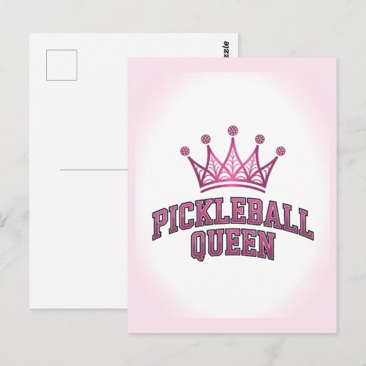 Pickleball Queen Briefkaart (Voorkant / Achterkant)