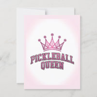Pickleball Queen Briefkaart