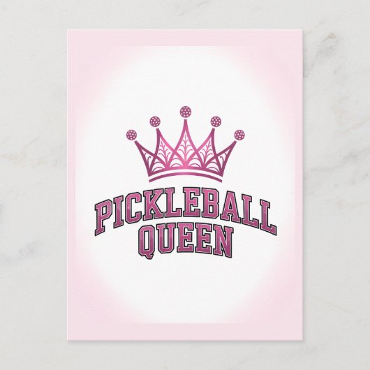 Pickleball Queen Briefkaart (Voorkant)